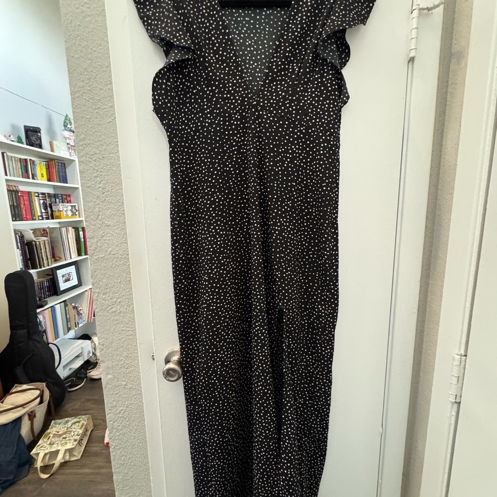 Amuse Society Black and White Polka Dot Dress
